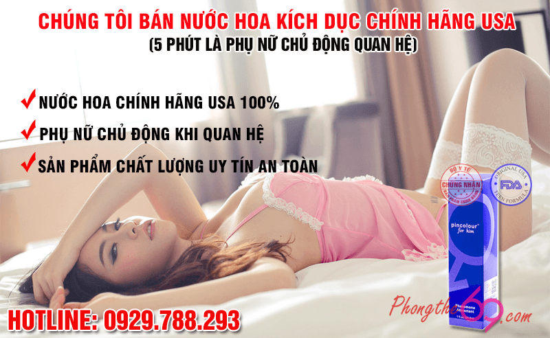 Mua nước hoa kích dục cho nữ Pincolour for him chính hãng tại phongthe69.com