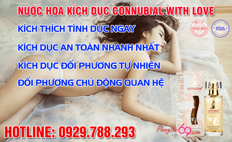 Mua nước hoa kích dục Connubial With Love chính hãng tại phongthe69.com