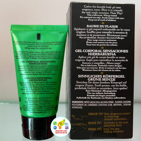 Công dụng của Gel Bôi Đa Điểm G Nam Và Nữ Kamasutra Pleasure Balm Spearmint
